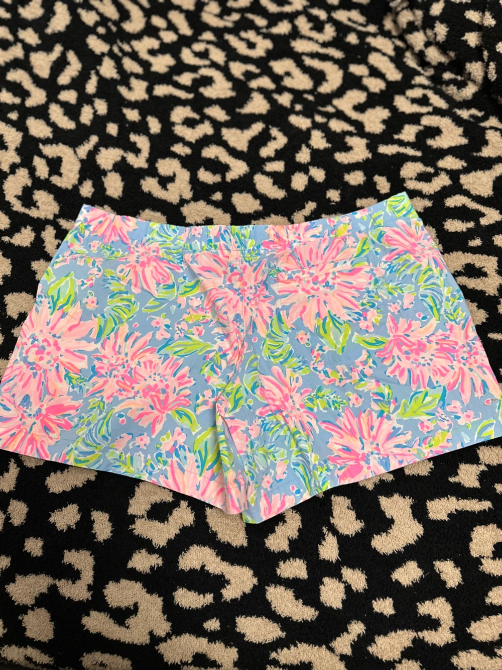 Lilly Pulitzer Pink & Blue Floral Bermuda Shorts